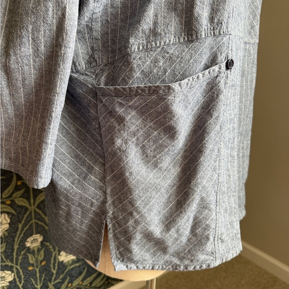 Band of Gypsies 100% Cotton Striped Tunic Lagenlook - Picture 3 of 11